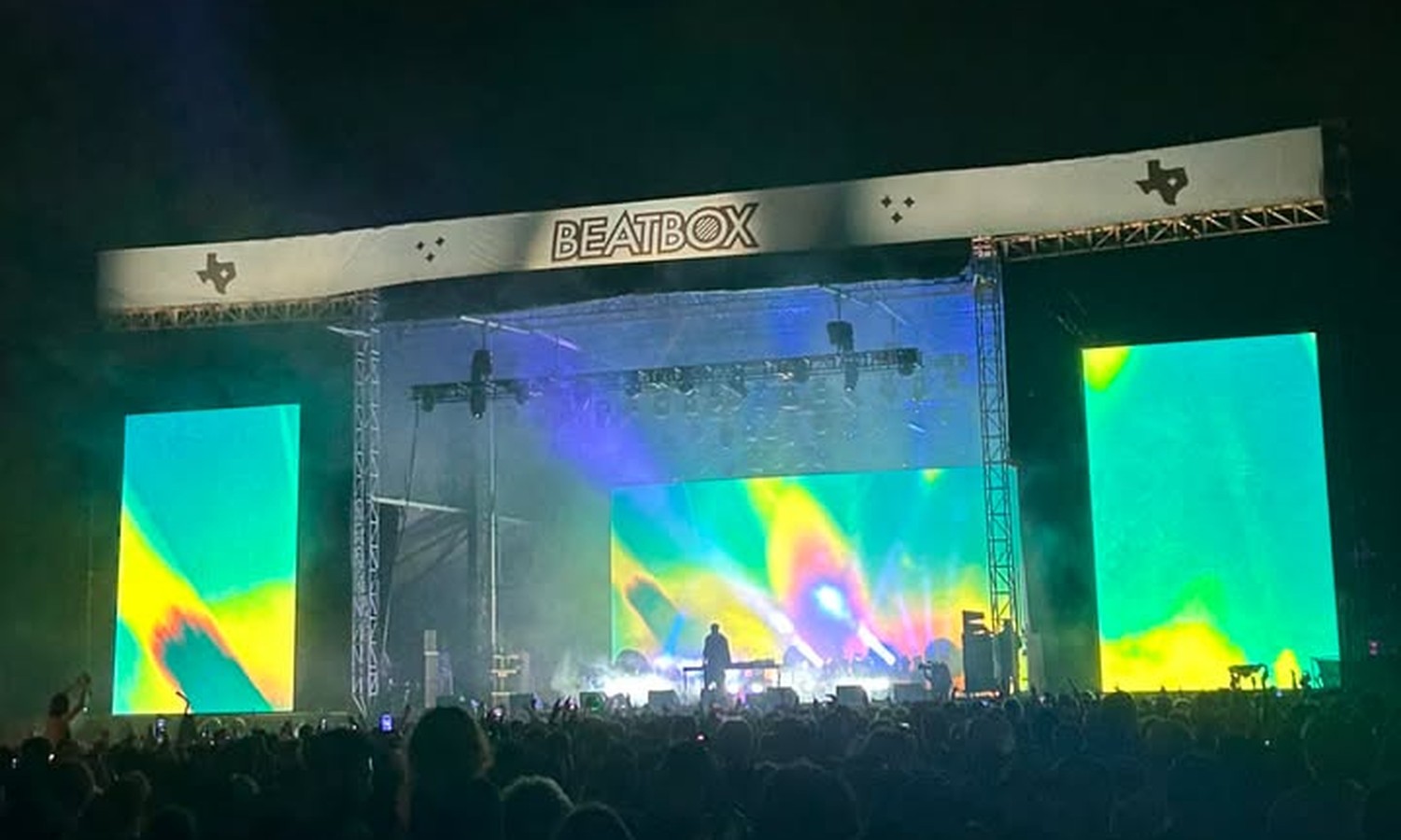 BeatBox after dark on Weekend 1.