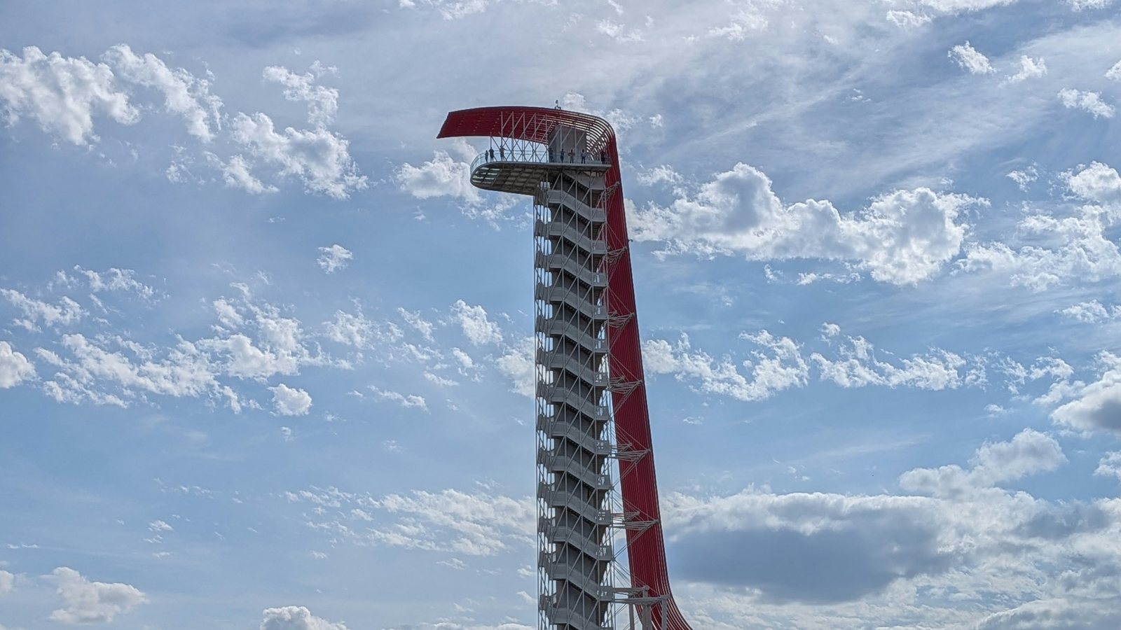 The COTA observation tower. Plan your ride home before the last session ends.