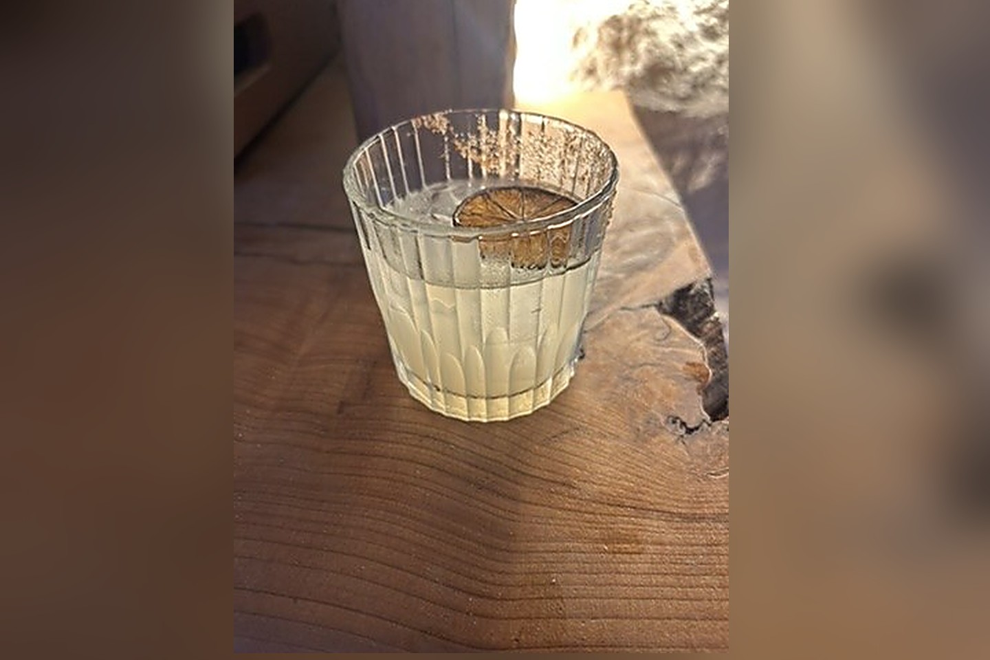 Golden hour on a raw-edge table
